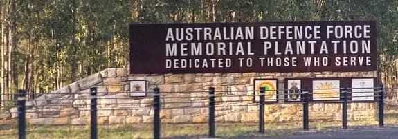 Australian Defence Force Memorial Plantation dedicated to those who serve